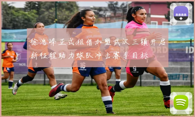 徐浩峰正式租借加盟武汉三镇开启新征程助力球队冲击赛季目标